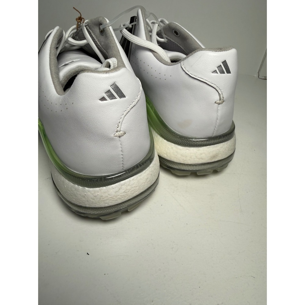 Adidas Tour360 24 Golf Shoes Womens White Black Lime Green Spiked‎ NEW size 7.5 - Picture 14 of 16